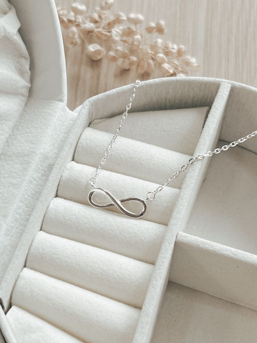 Conjunto Cadena y Dije Infinito Plata 925