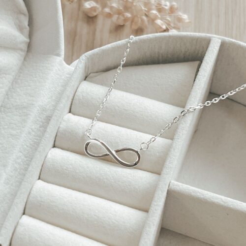Conjunto Cadena y Dije Infinito Plata 925