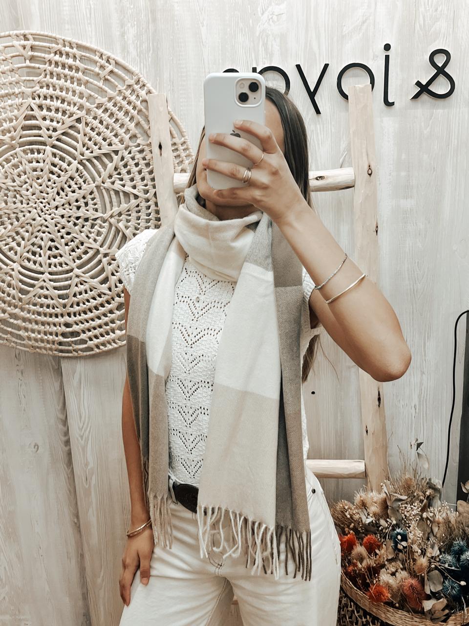 Pashmina Luxury - Escocesa natural