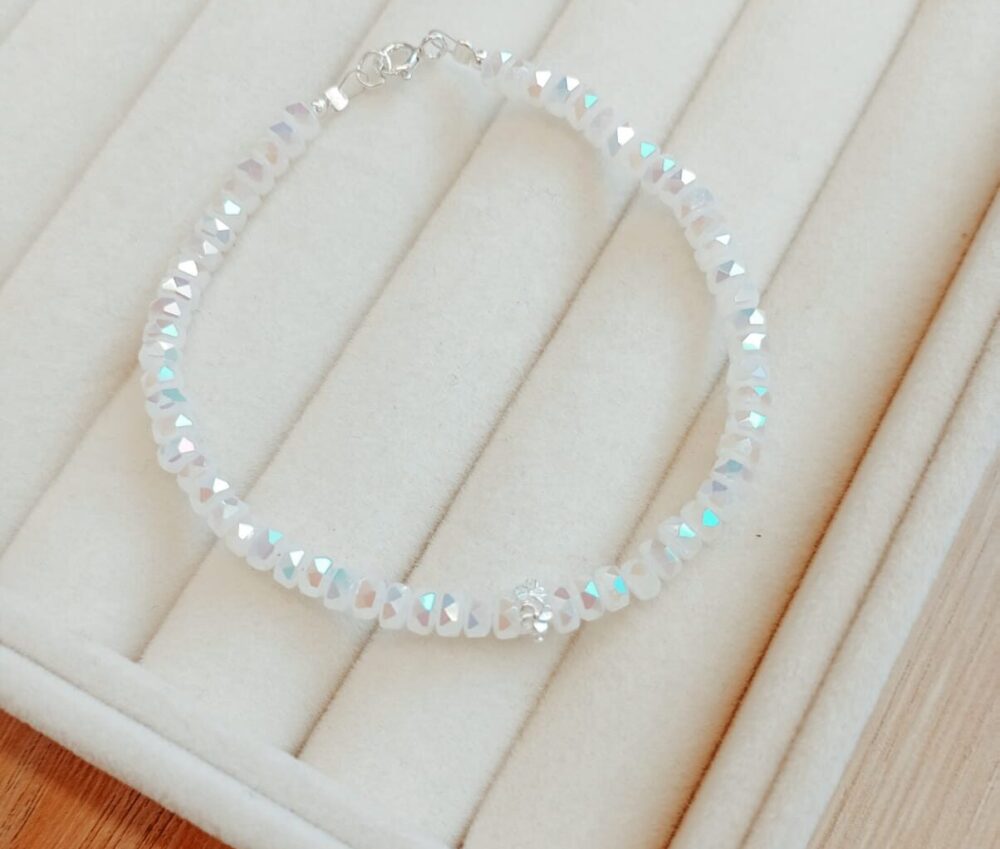 Pulsera Plata 925 y Cristal - Emma