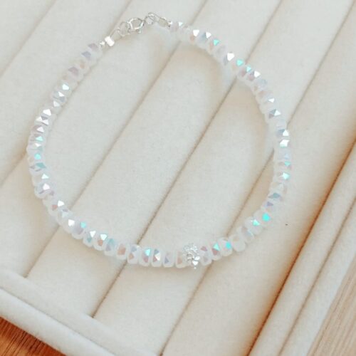 Pulsera Plata 925 y Cristal - Emma