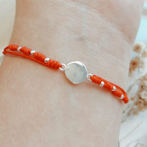 Pulsera hilo y Plata 925 - Apto grabado