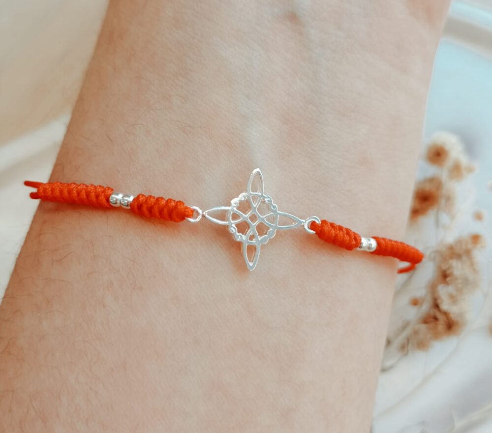 Pulsera hilo y Plata 925 - Nudo de bruja