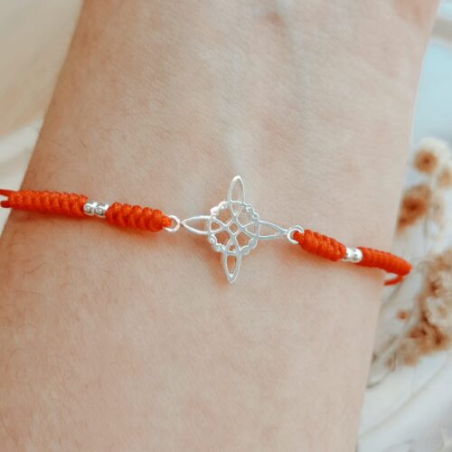 Pulsera hilo y Plata 925 - Nudo de bruja